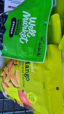 2.99 Well brand dried fruits prunes, mango, strawberry, & CVS Buffalo Sat 7-6-24