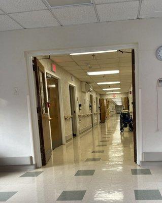 Long hallway for residence to exercise