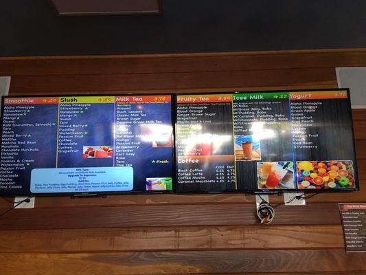 Digital menu