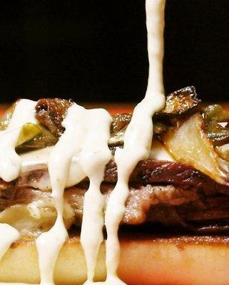 Our famous AJ's Brisket Texas Philly