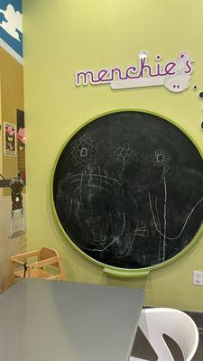 Kids Corner and chalk board