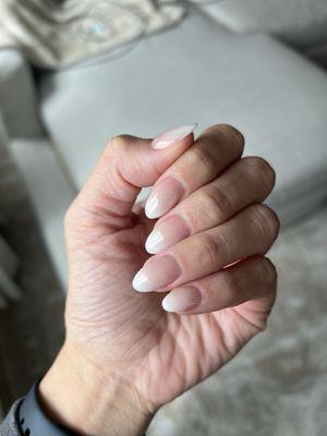 Pink & White Ombré Dip by Vivian - exactly what I was looking for