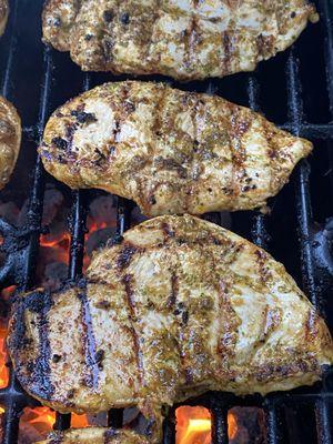 Grilled chicken for tacos