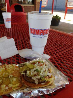 Burger and a coke