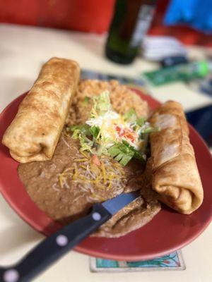 Beef Chimichanga Plate