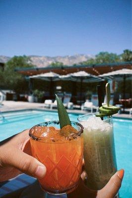 Poolside drinks