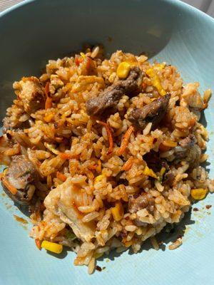 Chicken and Steak fried rice