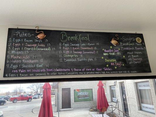 Breakfast Menu