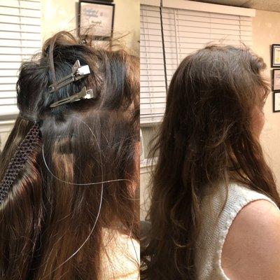 Custom hair extensions