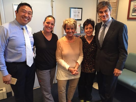 Dr. Oz with the staff