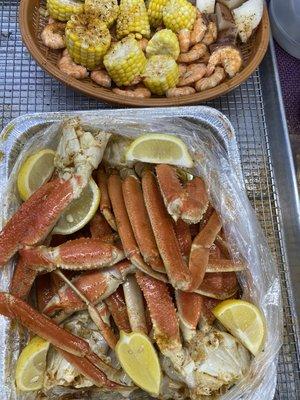 Steamed sea food