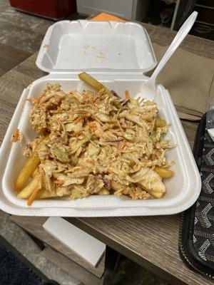 Paid $7.75 for this "street fries", never getting this again. Their sandwiches are alright but damn this is disappointing!