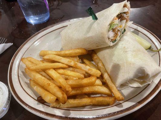 Crispy chicken wrap