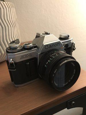 Canon AE-1, really good condition! Came with a lens cap and new battery.