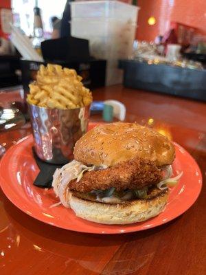 Fried chicken sandwich