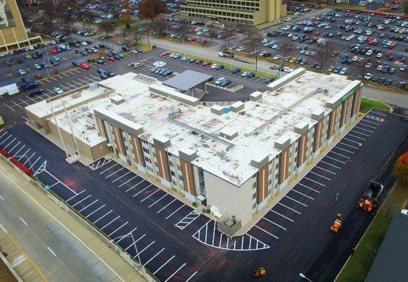 Holiday Inn paving and striping job.