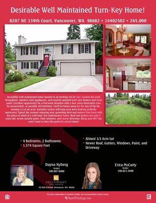 Beautiful home that sold July2016