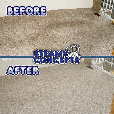 Carpet Cleaning for Business Before and After