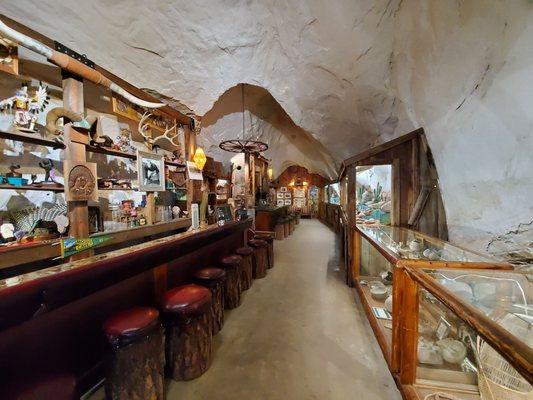 A cave bar