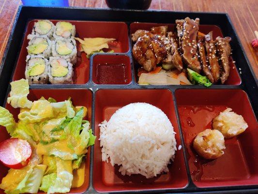 Beef teriyaki bento box