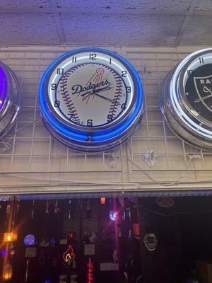 Sports neon clock