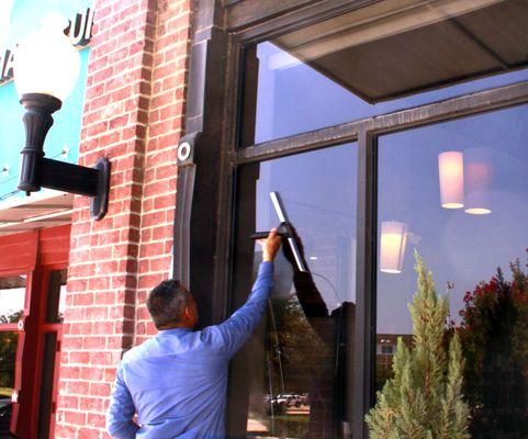 Hair Salon Window Washing