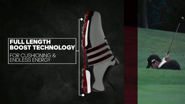 Motion design for Adidas' Tour 360 Boost golf shoe.