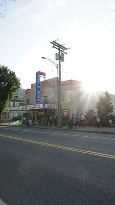 Love the way this sun is setting perfectly over the theater