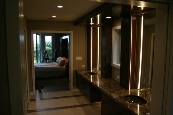 Having LED tape lighting and Recessed LED can lights looks really good! Call us.