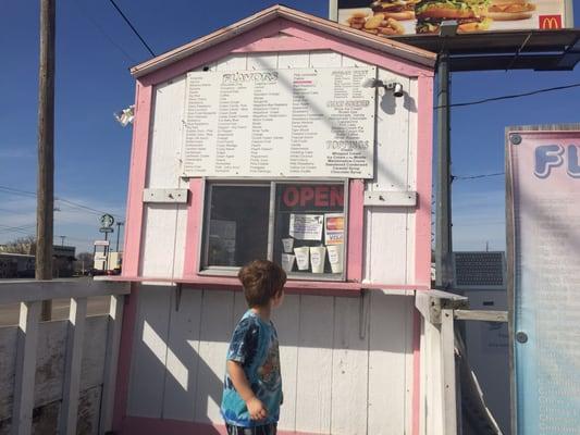 The snow cone stand