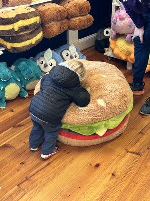 Comfy burger.