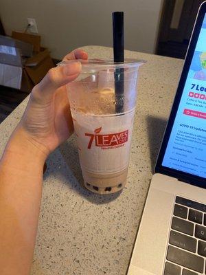 Assam milk tea with boba