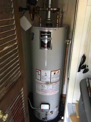 This is a water heater that broke in my apartment and flooded my neighbor downstairs LOL and I replaced it