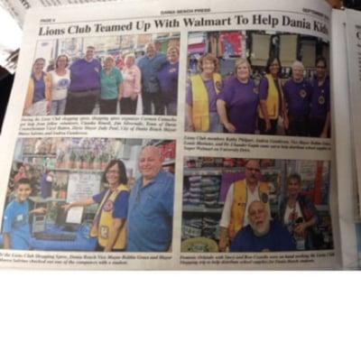 Lion Dr Chander Gupta of Brighten Dental Care along with other lions from Dania Lions Club served 100 Elementary School Stude...