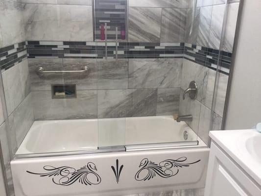 Craig help me pick out decals for my tub. Always an excellent job from Fine Design!