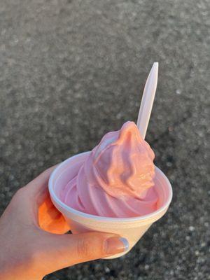 Strawberry soft serve