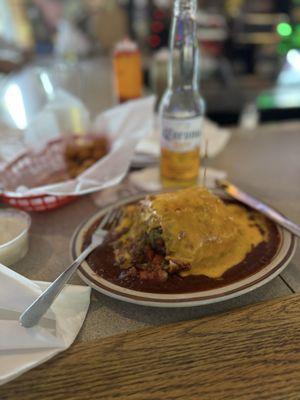 Beef & Bean Wet Burrito