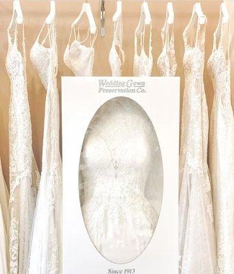 After special day we clean and preserve your wedding dress