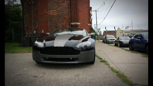 Bought as a black on black on black vantage roadster, the metal accepts gave it just enough personality without being tuned