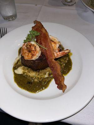 Filet Special with Shrimp and Bacon