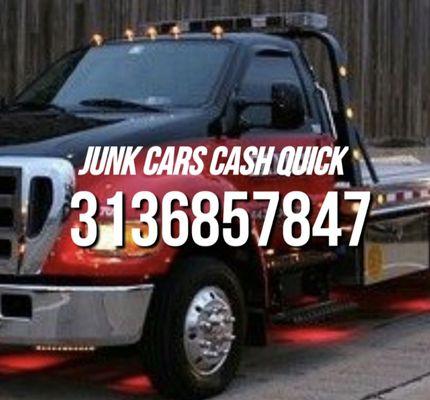 Junk cars for cash free towing