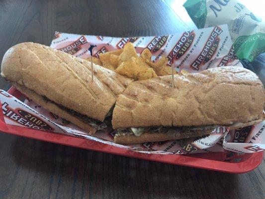 Firehouse steak sub! It's Something about that deli mustard that melts my heart