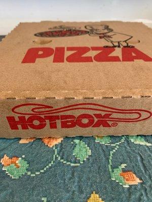 Froman Pesto Calzone was inside this HOTBOX to keep it hot.