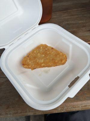 Hash brown at the Airstream location: WTF?