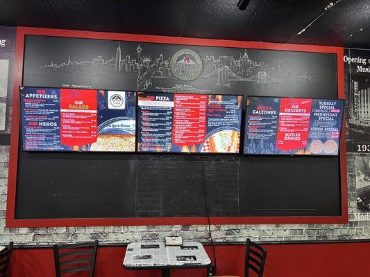 Menu Board inside!!