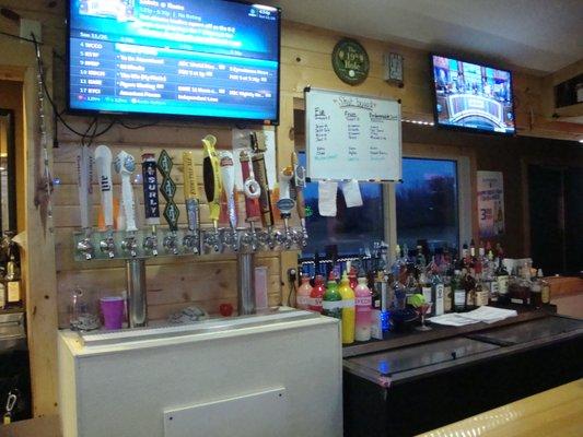 Part of the back bar.