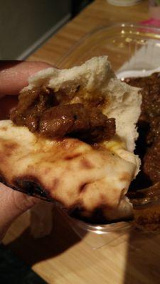 Got goat curry with naan, the goat is flavorful, tender and moist. Just don't dine in, you'll be fine.