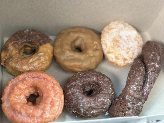 Variety of donuts