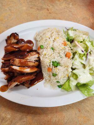 Chicken teriyaki lunch special.