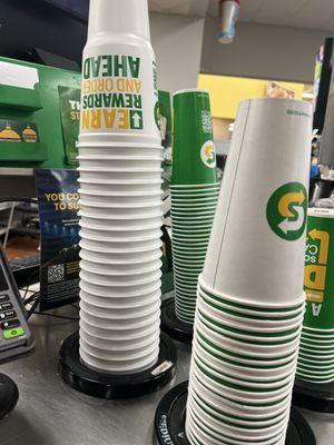 Cup station near the register